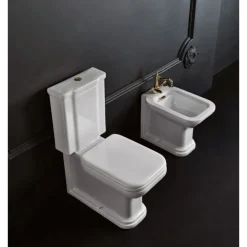 WC-istuin Kerasan Waldorf 3 3/6l kaksoishuuhtelu pronssi