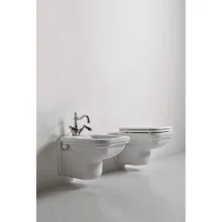WC-istuin Kerasan Waldorf 4115 seinämalli valkoinen