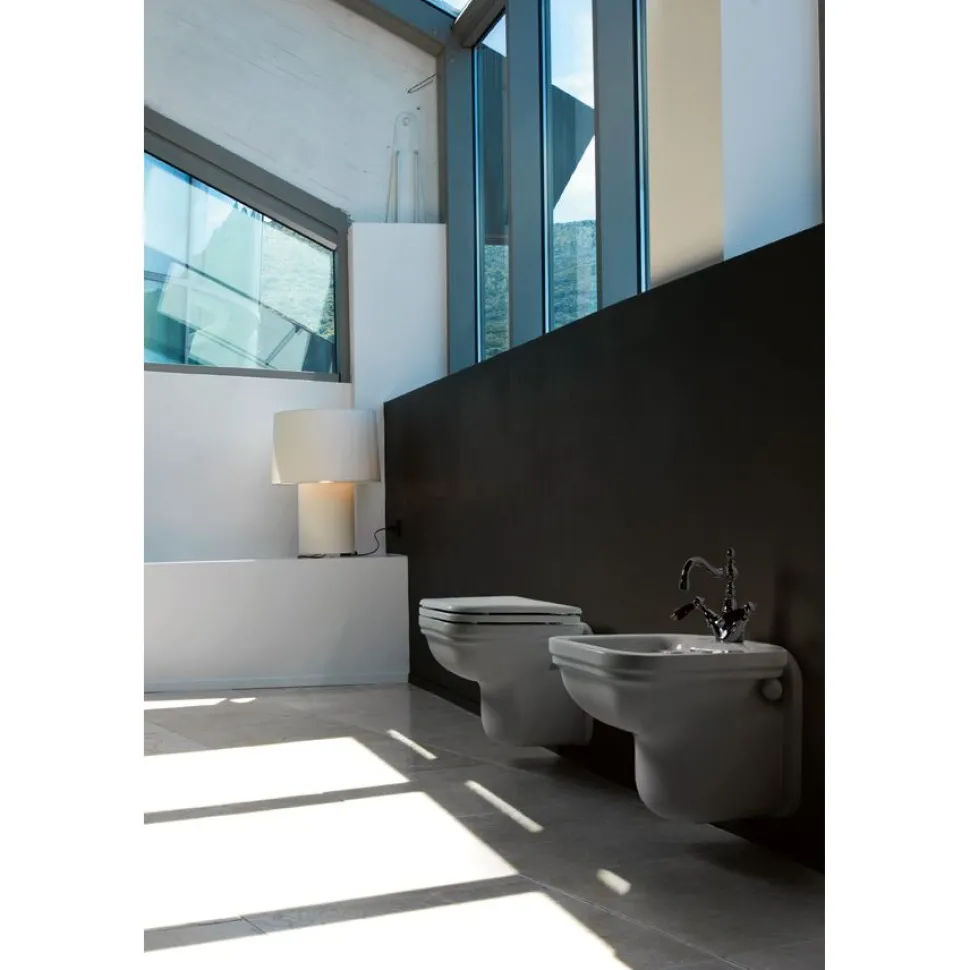 WC-istuin Kerasan Waldorf 4115 seinämalli valkoinen