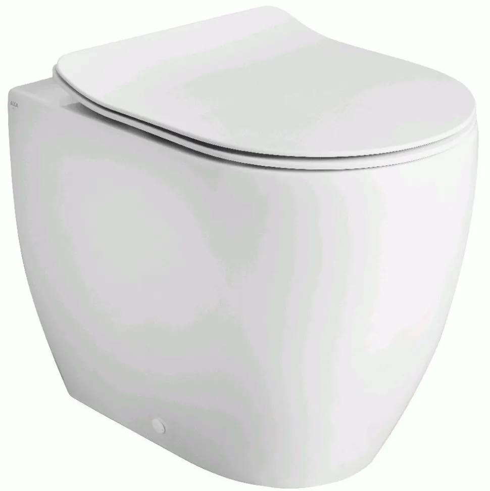 WC-istuin Lavabo Glomp, back to wall, huuhtelukaulukseton, valkoinen