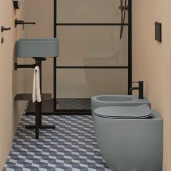 WC-istuin Lavabo Glomp, back to wall, huuhtelukaulukseton, matta, eri värejä