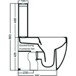 WC-istuin Lavabo Glomp, huuhtelukaulukseton, matta, eri värejä