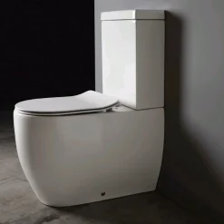 WC-istuin Lavabo Glomp, huuhtelukaulukseton, valkoinen
