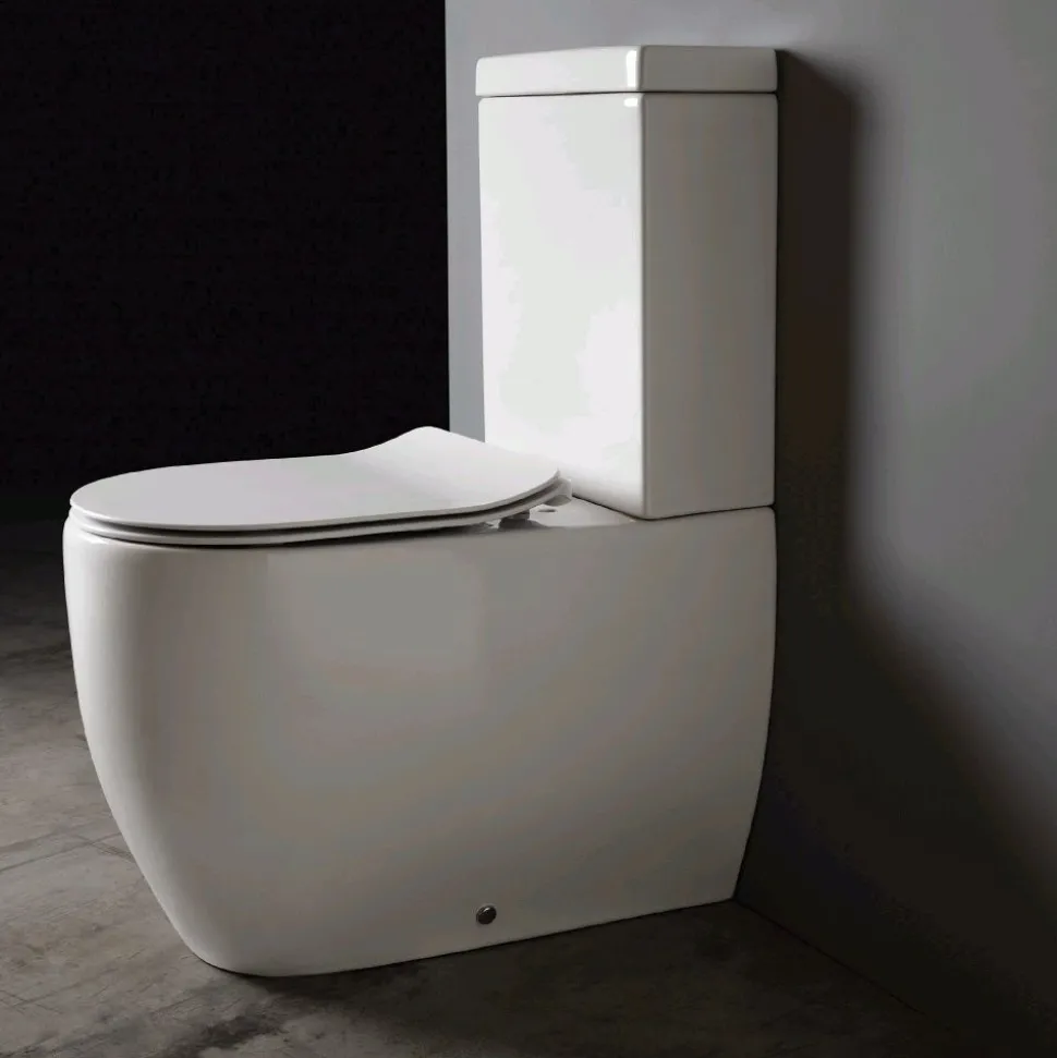 WC-istuin Lavabo Glomp, huuhtelukaulukseton, valkoinen