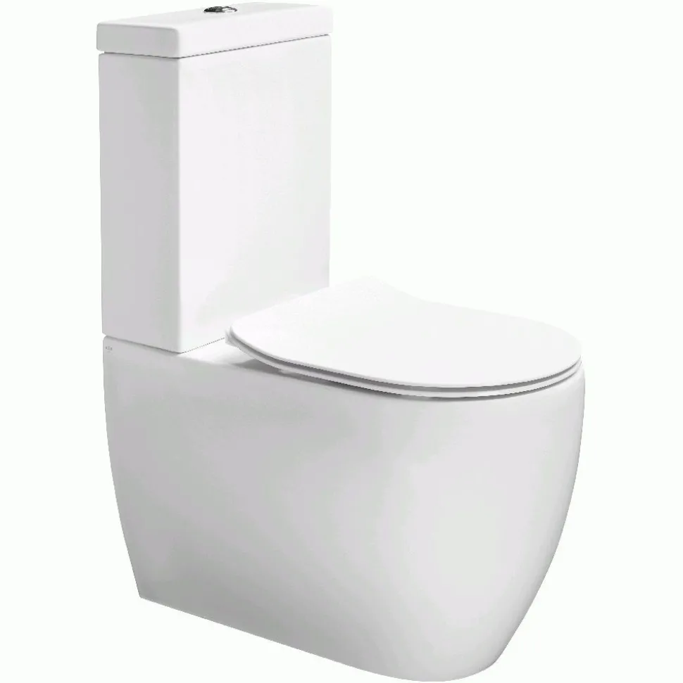 WC-istuin Lavabo Glomp, huuhtelukaulukseton, valkoinen