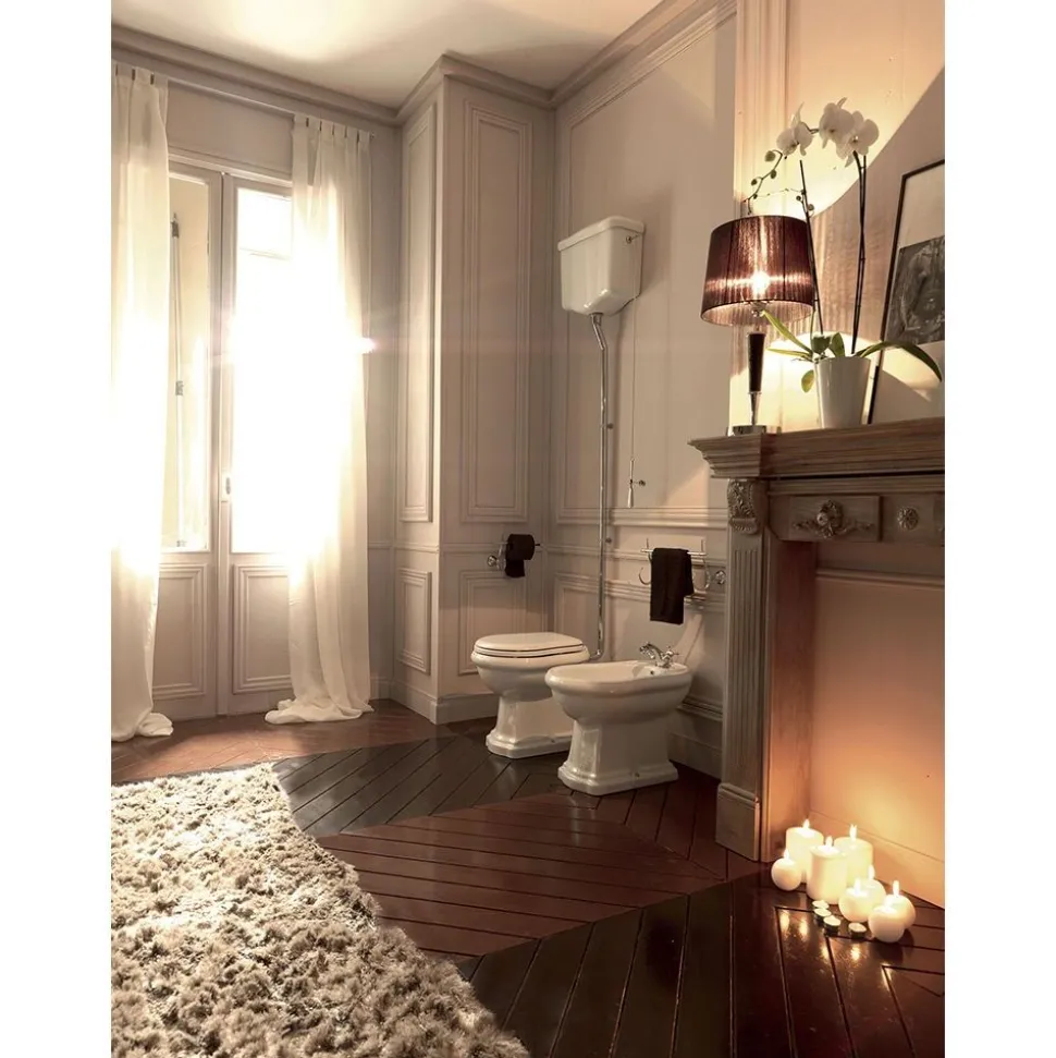 WC-istuin Lavabo Retro High, P-lukko, valkoinen, eri värejä