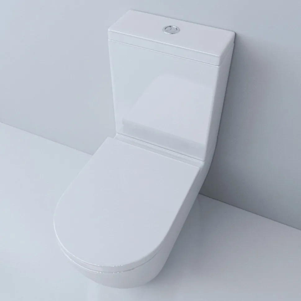 WC-istuin Lavabo Studio BTW, soft close -kannella, valkoinen