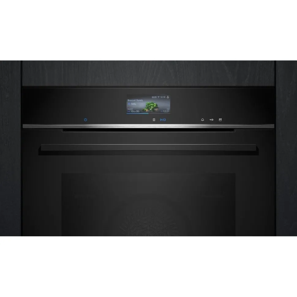 Yhdistelmähöyryuuni Siemens iQ700 HR776G3B1 60cm musta