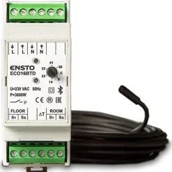 Yhdistelmätermostaatti Ensto ECO16BTD 16A DIN-kiskoasennukseen