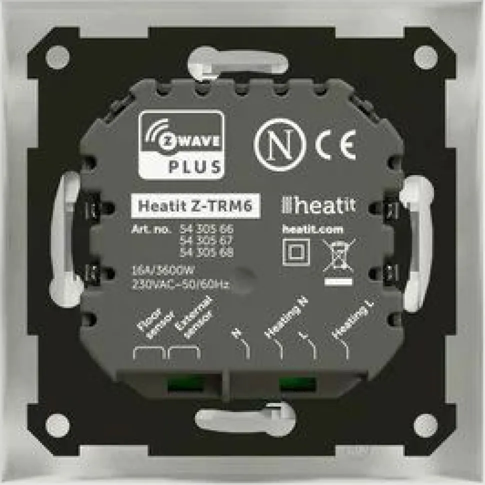 Yhdistelmätermostaatti Heatit Z-Wave Z-TRM6