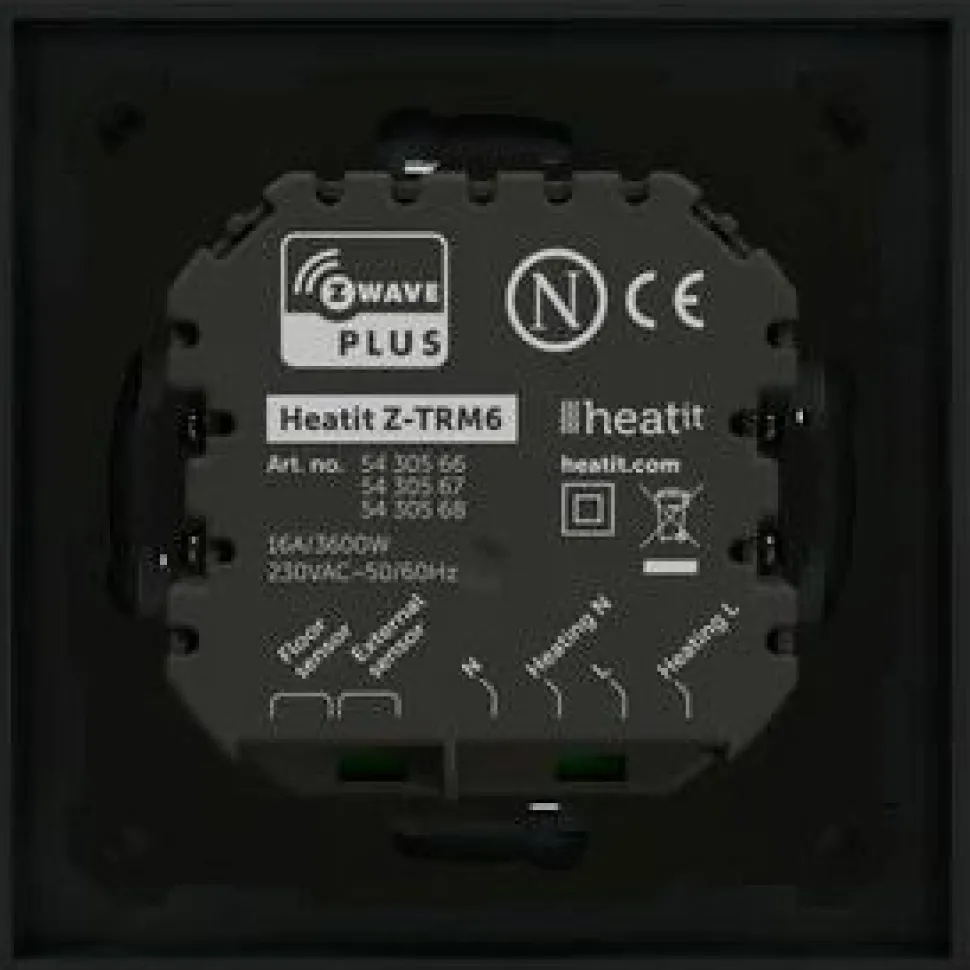 Yhdistelmätermostaatti Heatit Z-Wave Z-TRM6