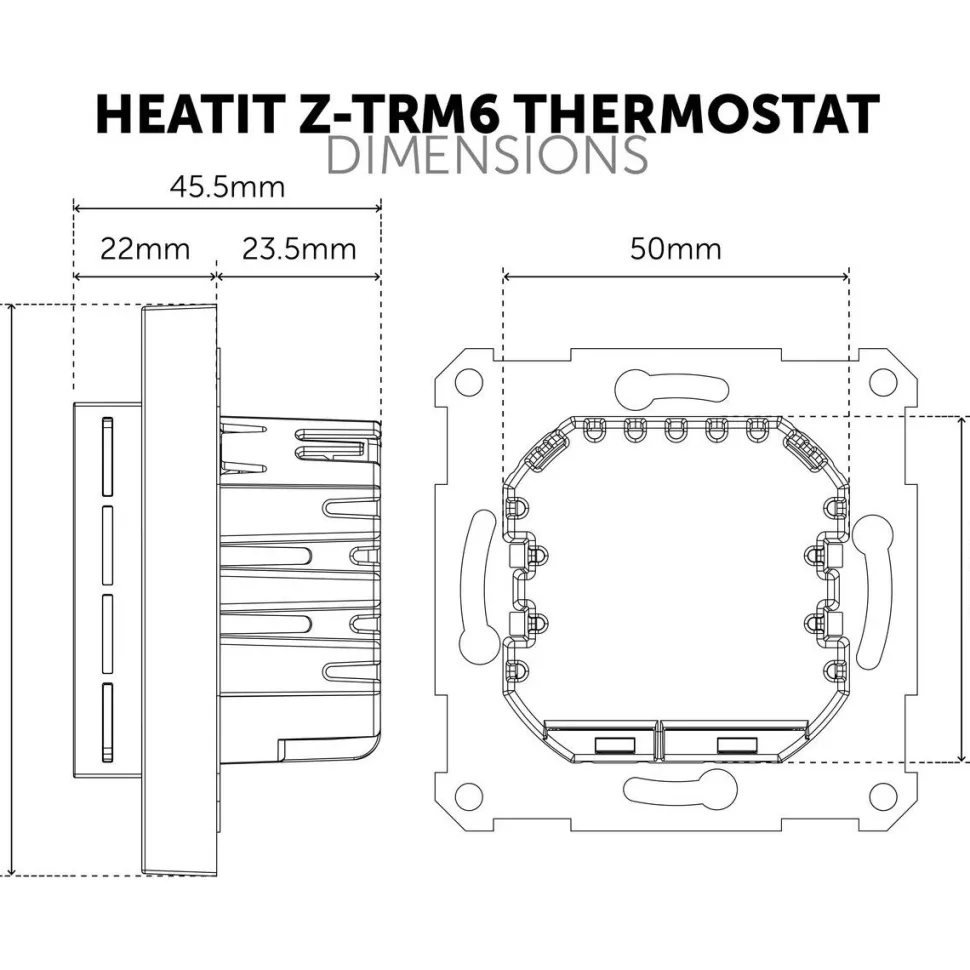 Yhdistelmätermostaatti Heatit Z-Wave Z-TRM6