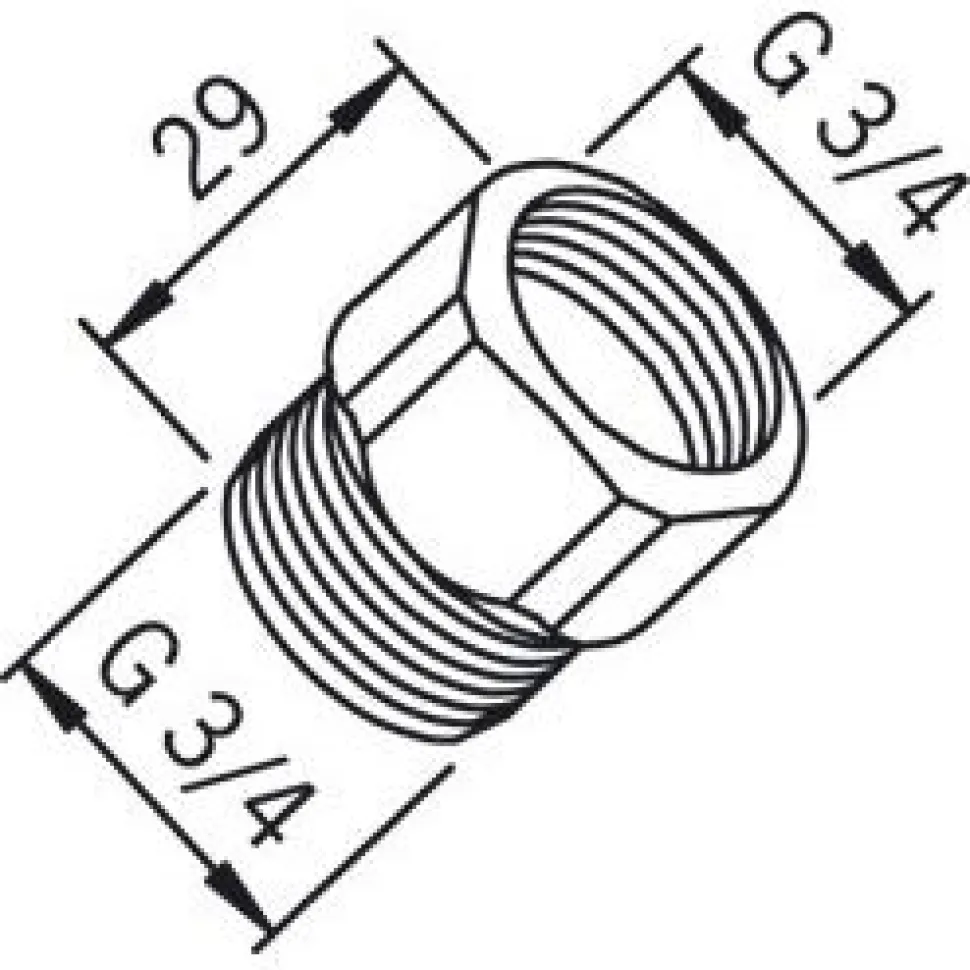 Yksisuuntaventtiili Oras 105302 G3/4xG3/4 kromi