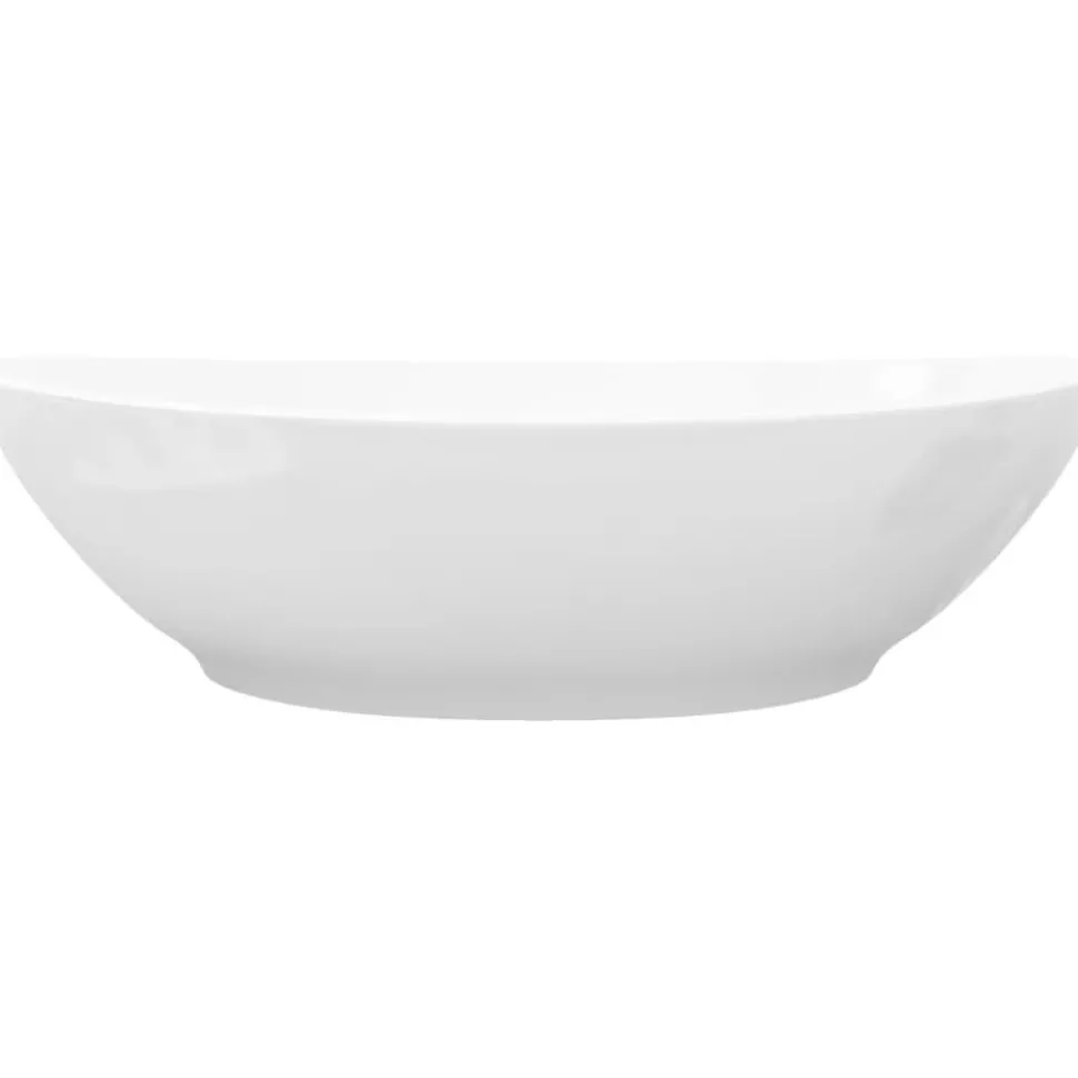 Ylellinen keraaminen pesuallas soikea 40x33 cm Valkoinen