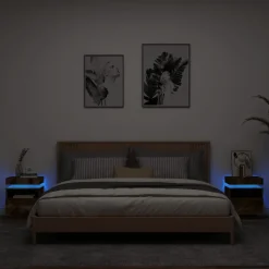 Yöpöydät LED-valoilla 40x39x48,5 cm, eri värejä ja pakkauskokoja (33073)